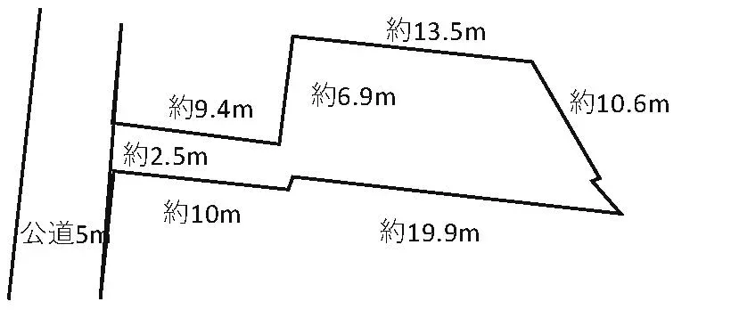 西中山町の住宅用地 区画図